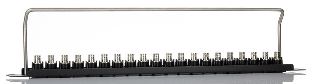 TieDex UK BNC Loaded Rack 20 Port Patch Panel, 1 U Rack Height