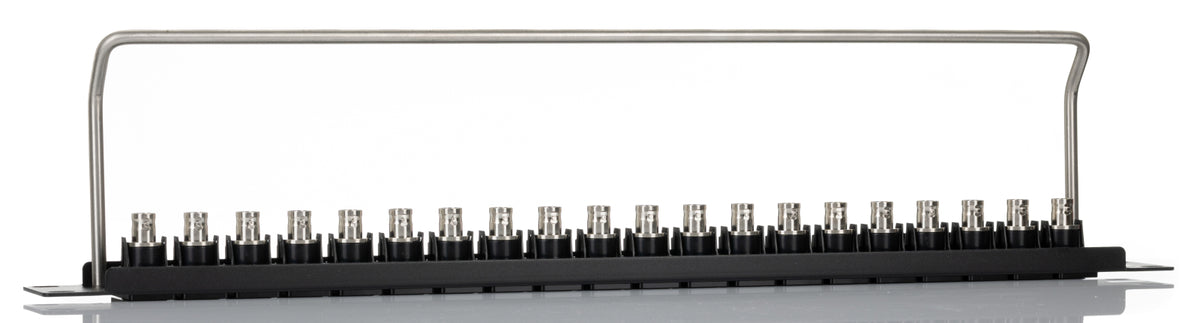 TieDex UK BNC Loaded Rack 20 Port Patch Panel, 1 U Rack Height
