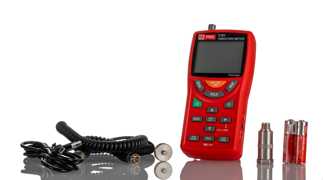 TieDex UK 3101 Vibration Meter - Displacement, Acceleration, Velocity 1 Axis