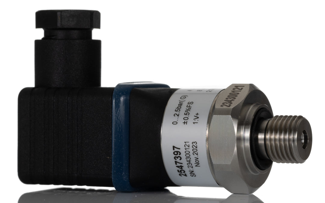 TieDex UK Pressure Sensor, 4 to 20 mA Output 0 bar 2.5 bar, Gauge Reading