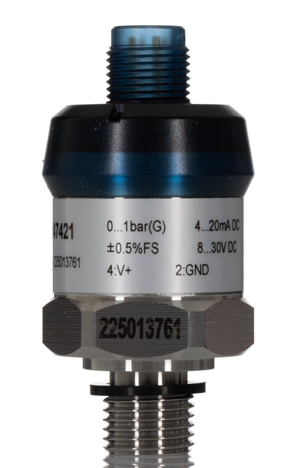 TieDex UK Pressure Sensor, 4 to 20 mA Output 0 bar 1 bar, Gauge Reading