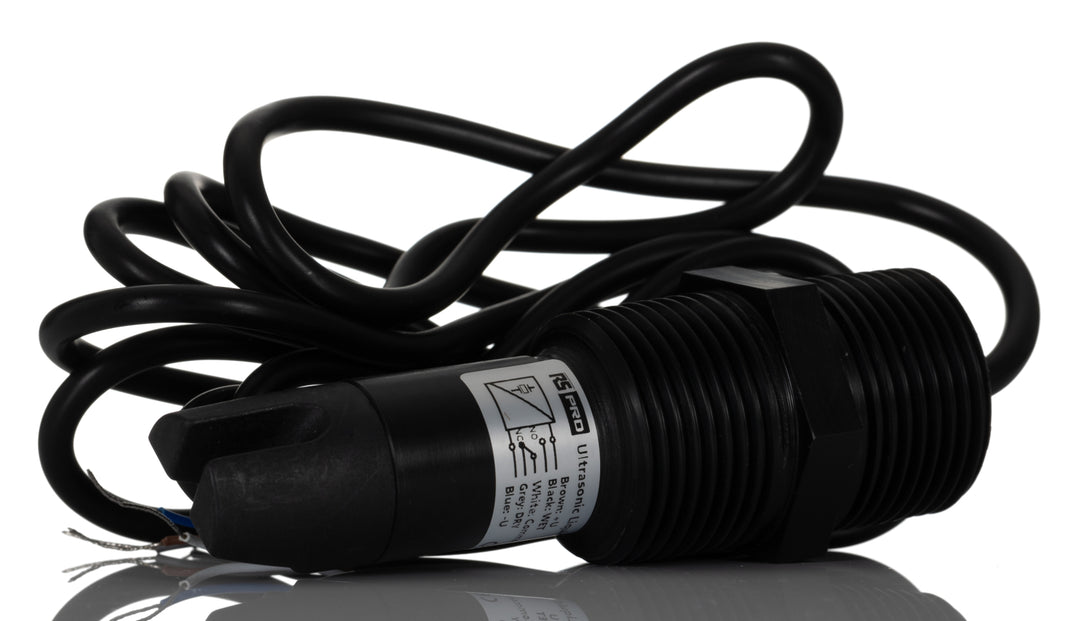 TieDex UK Ultrasonic Level Sensor, Threaded, Housing Polyphenylene Sulphide