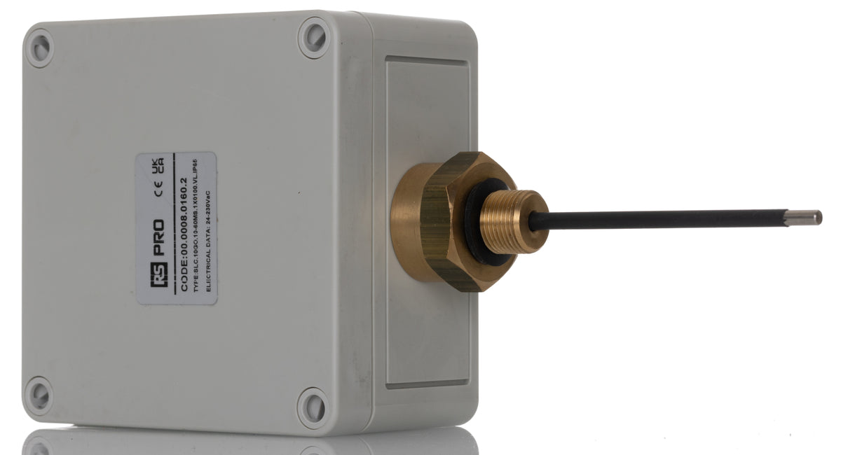 TieDex UK Conductive Level Probe, Threaded Mount, Housing Stainless Steel, Brass