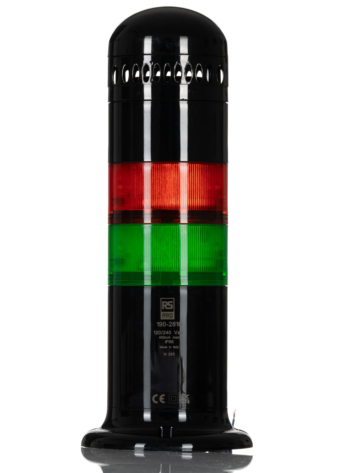 TieDex UK Green, Red Signal Tower Integrated Sounder, 6 Lights 240V ac Screw