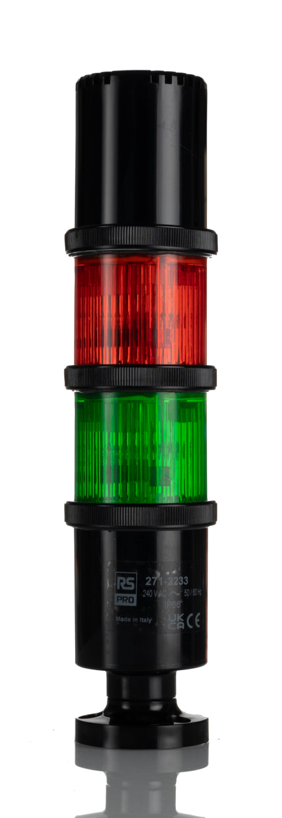 TieDex UK Green, Red Signal Tower, 2 Lights 240V ac Screw