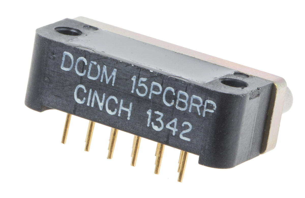 TieDex UK 15 Way Right Angle 2.54 mm Pitch Through Hole D-Sub Connector Male