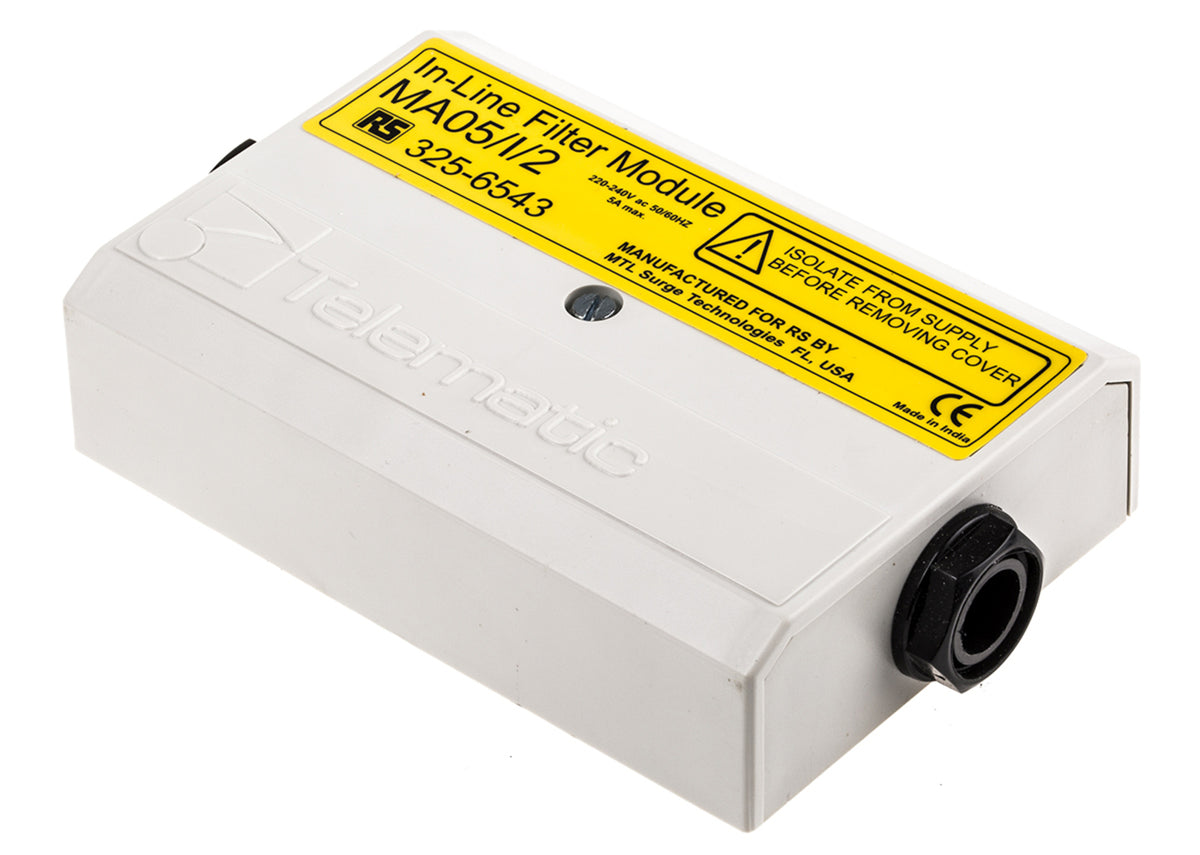 TieDex UK, MA05/10 5 A 240V ac 50Hz, 60 Hz, Wall Mount RFI Filter, Screw 1 Phase