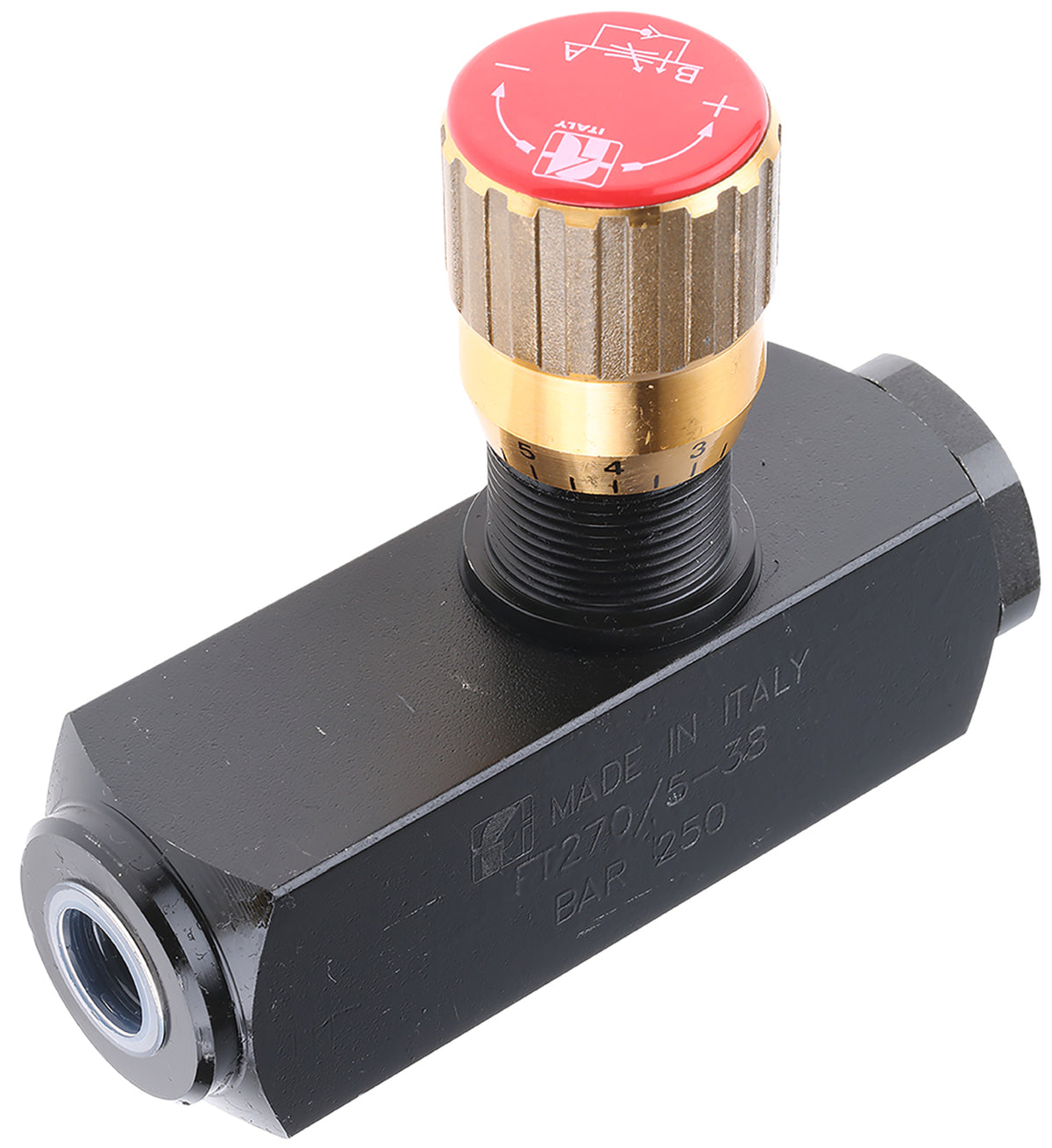 TieDex UK In Line Mount Mounting Hydraulic Flow Control Valve, G, 25L/min