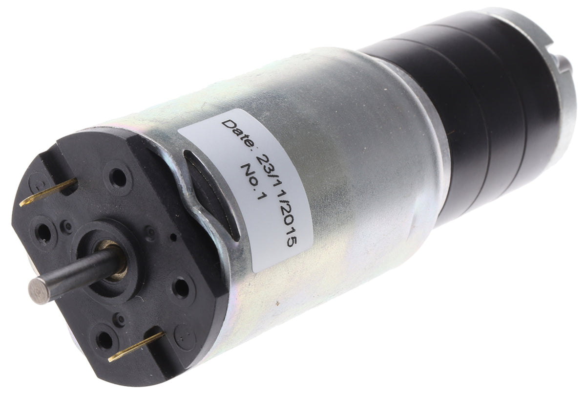 TieDex UK Brushed Geared DC Geared Motor, 13.2 W, 24V dc, 4.5 Nm, 63rpm, 6 mm Shaft Diameter