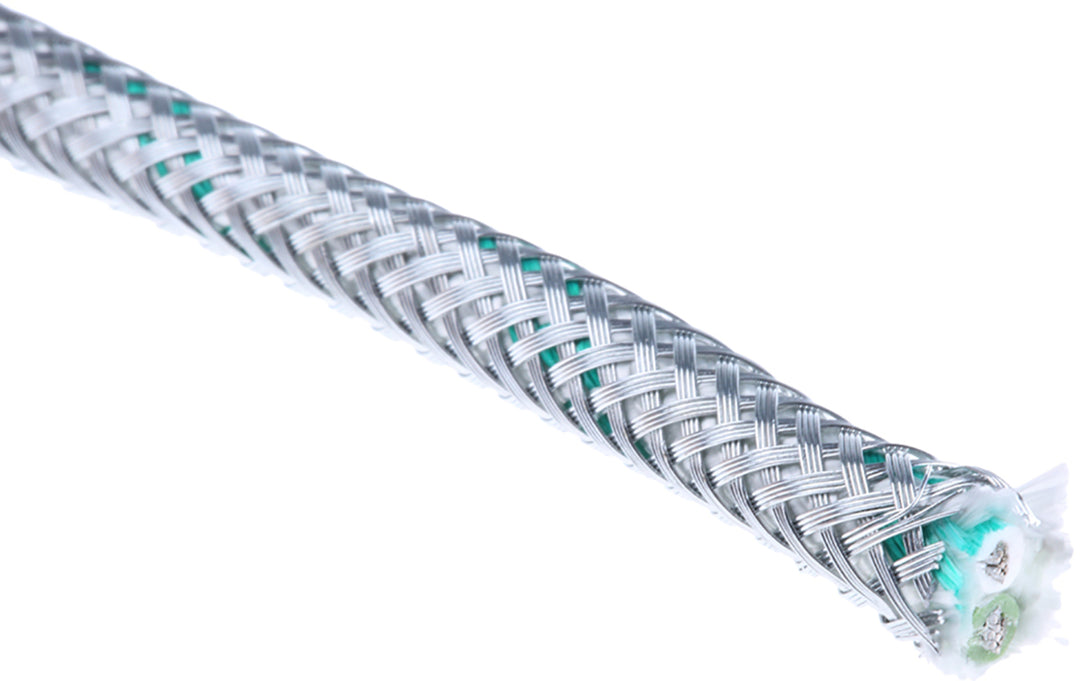 TieDex UK Type K Thermocouple &amp; Extension Wire, Unscreened 25 m, Silicone Rubber Insulation, 250 °C Max, 14 x 0.3 mm
