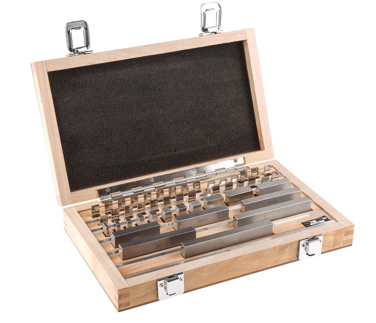 TieDex UK Gauge Block Set Steel Metric, 47 piece