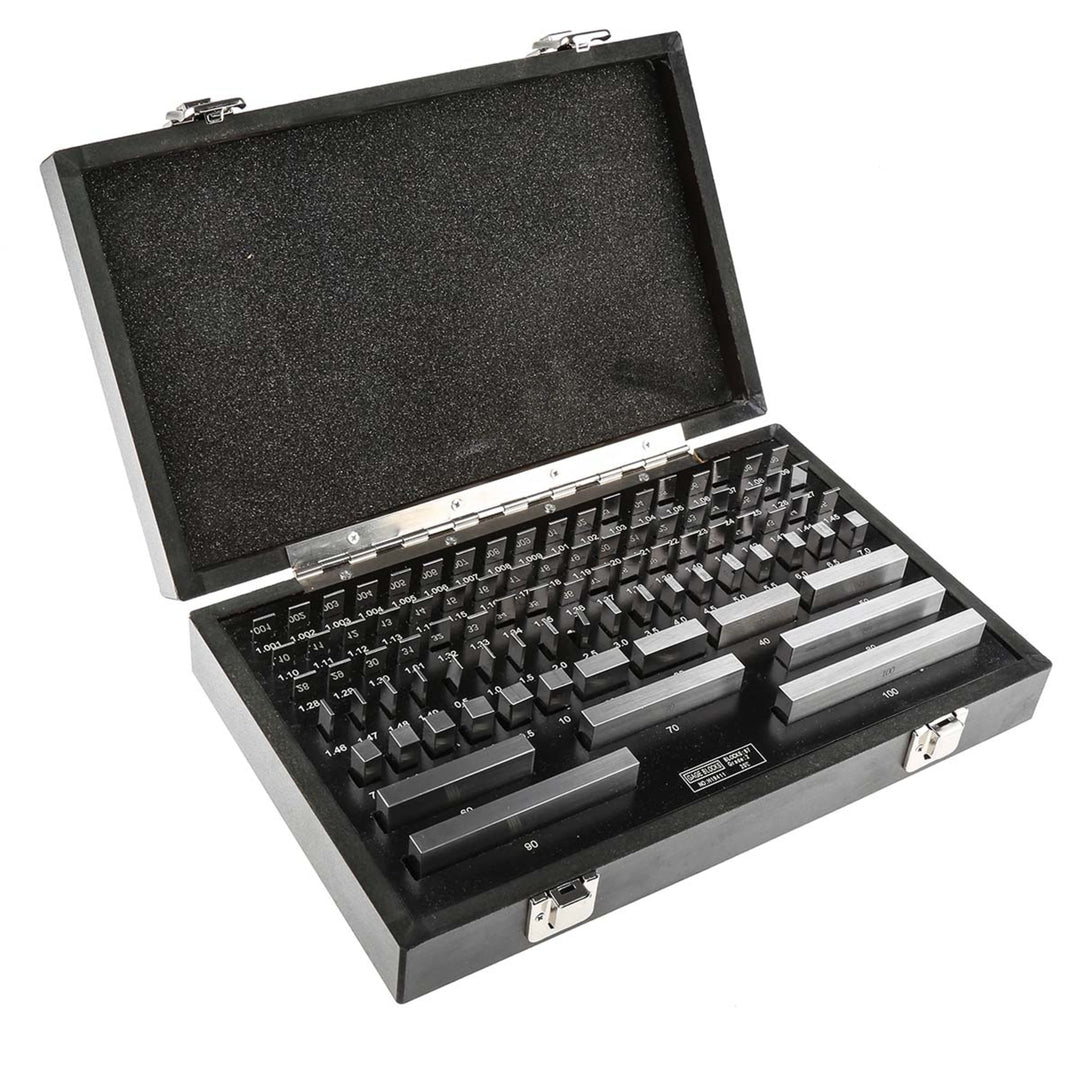 TieDex UK Gauge Block Set Steel Metric, 87 piece