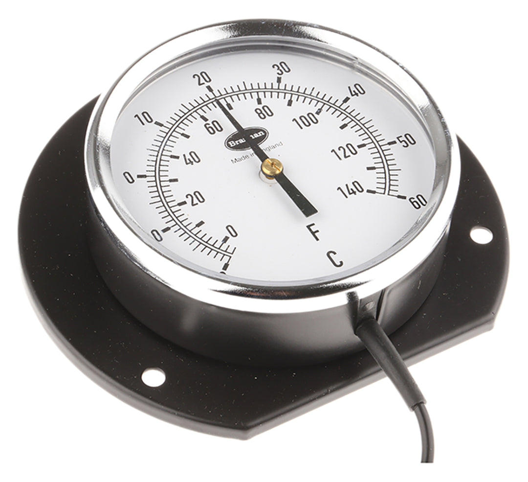 TieDex UK Temperature Gauge Dial Thermometer 60 °C