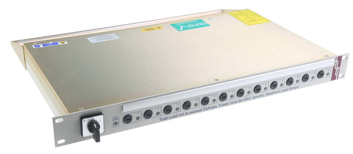 TieDex UK, 20A, 250V 12 Gang Socket Bar IEC C13 Fused