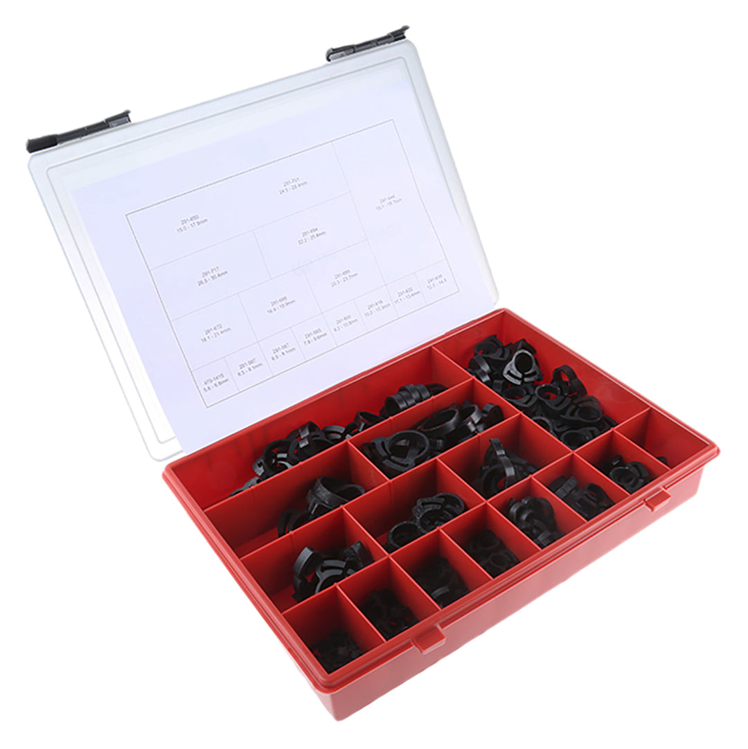 TieDex UK 200 Piece Nylon Hose Clip Kit