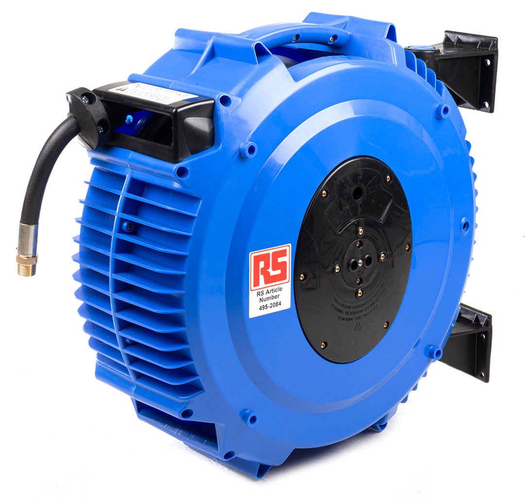 TieDex UK 1/2 in G 12 mm ID 490 mm Hose Reel 16 bar 18 m Length, Wall