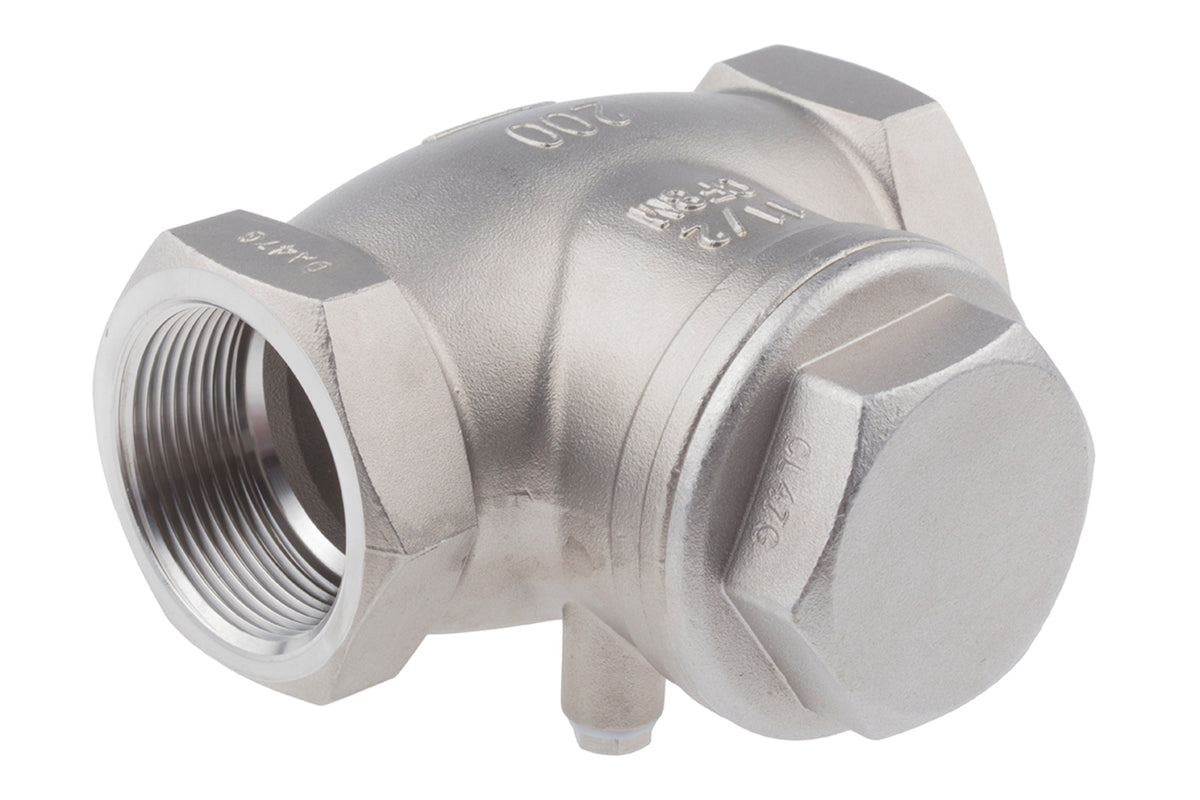 TieDex UK Stainless Steel Threaded Threaded BSP Single Check Valve 1 to 1/2 in, 14 bar