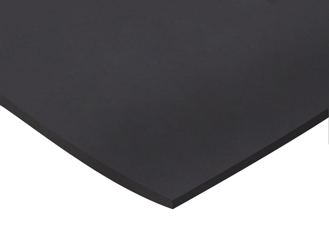 TieDex UK Black Fluorocarbon Rubber Sheet, 600 mm x 600mm x 1.5 mm, 100kg/cm², 204 °C