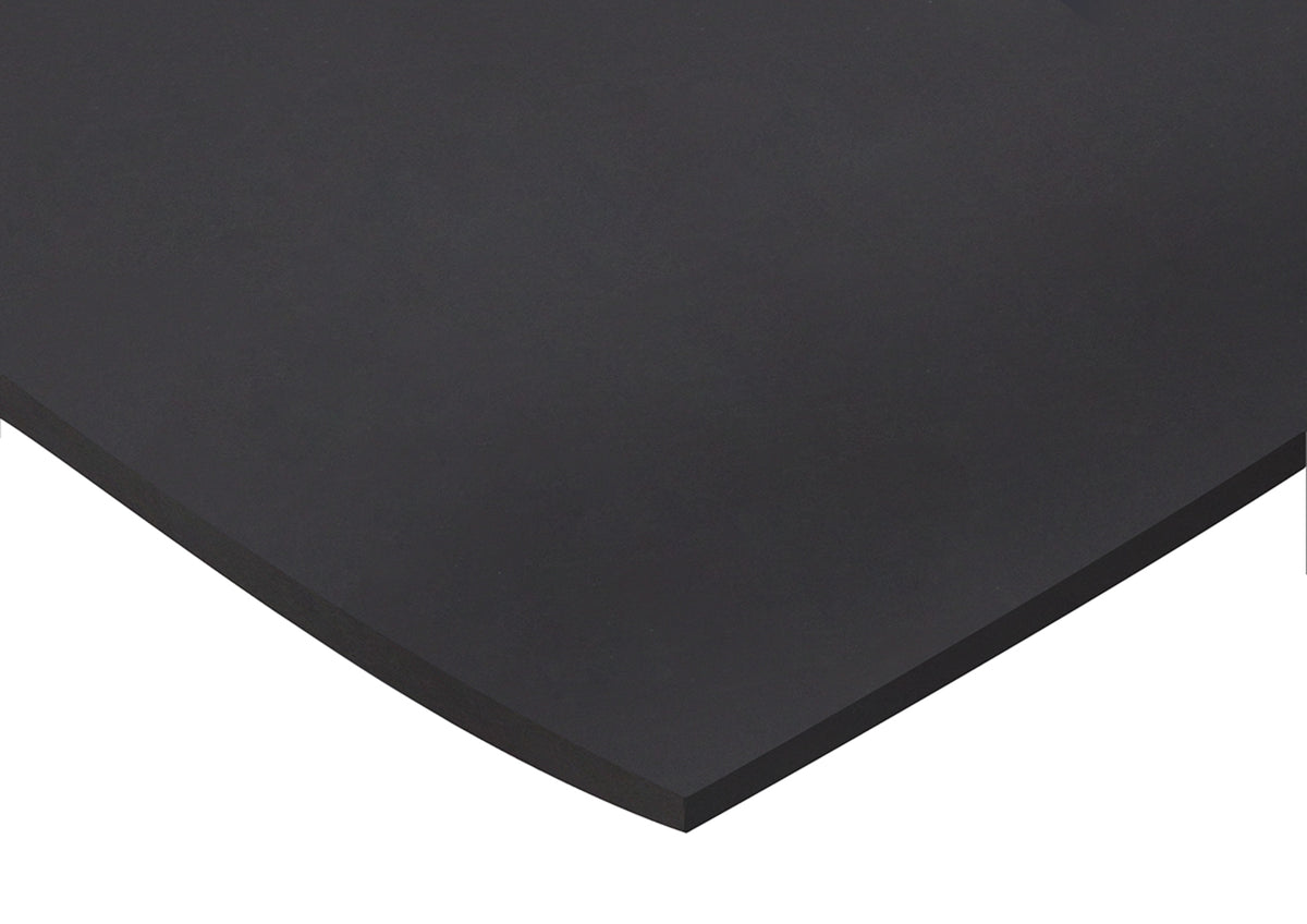 TieDex UK Black Fluorocarbon Rubber Sheet, 600 mm x 600mm x 1.5 mm, 100kg/cm², 204 °C