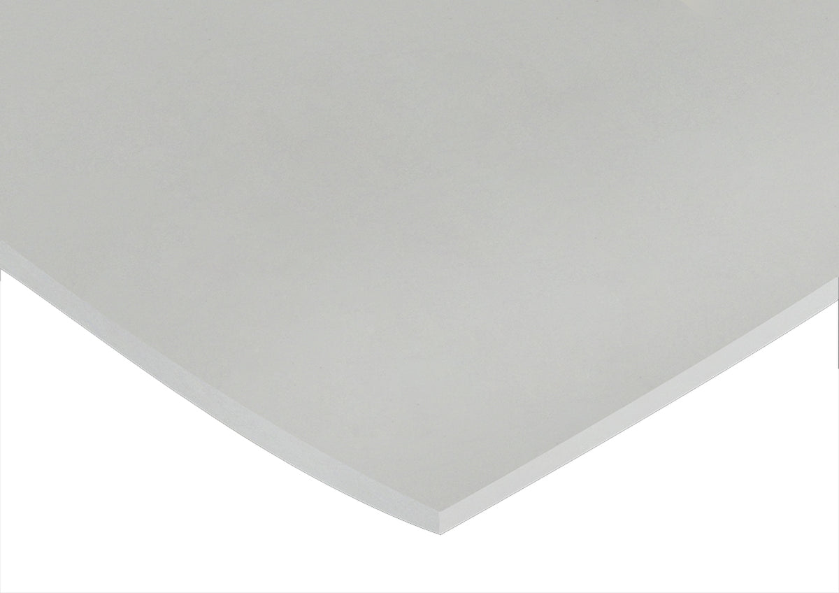 TieDex UK White Silicone Rubber Sponge Sheet, 600 mm x 600mm x 3 mm, 200 °C