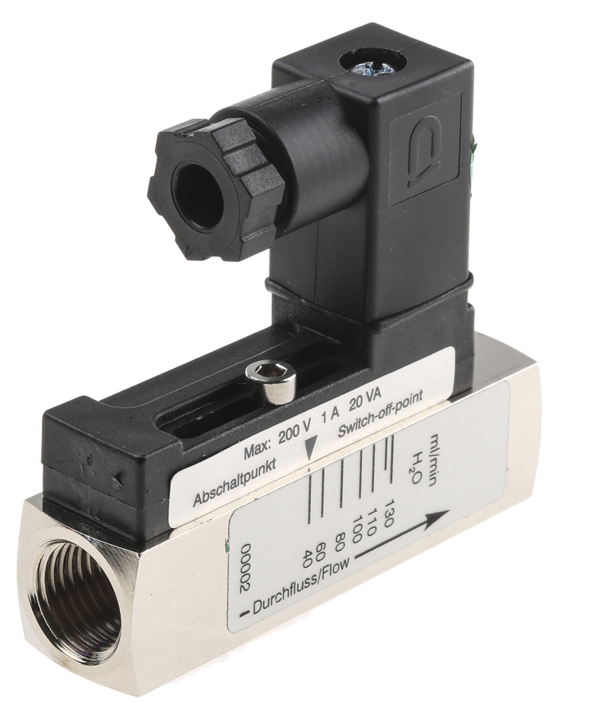 TieDex UK Flow Switch 0.04L/min to 0.13L/min, 1/4 in, G