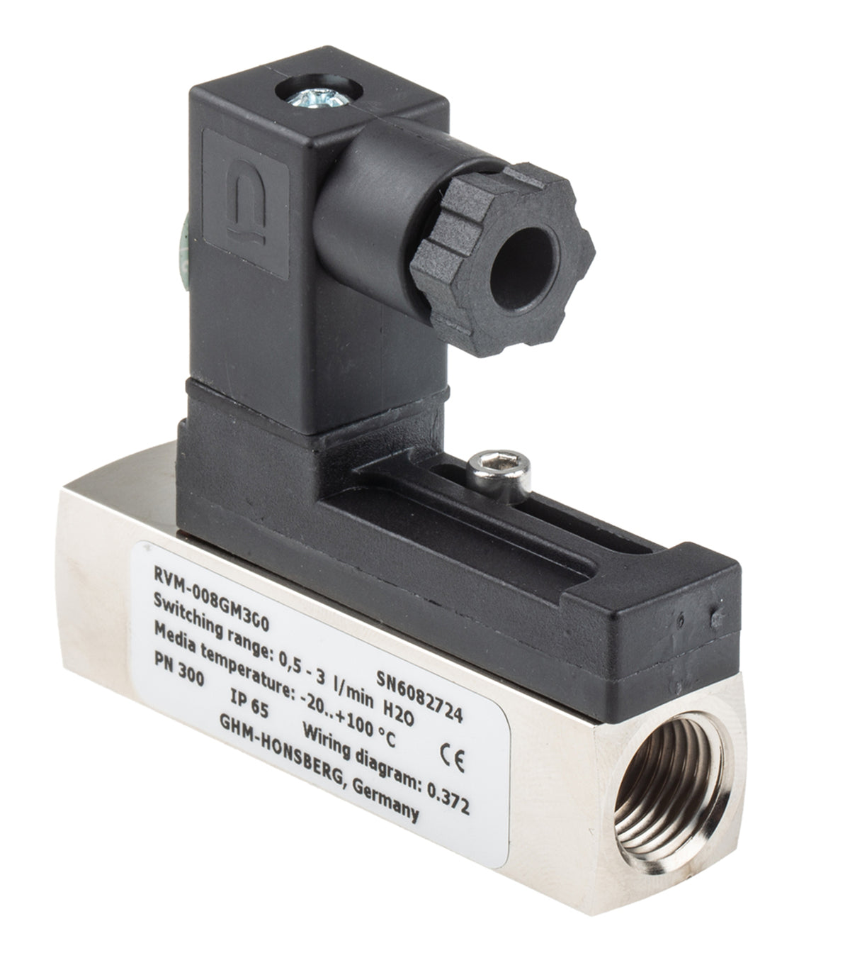 TieDex UK Flow Switch 0.5L/min to 3L/min, 1/4 in