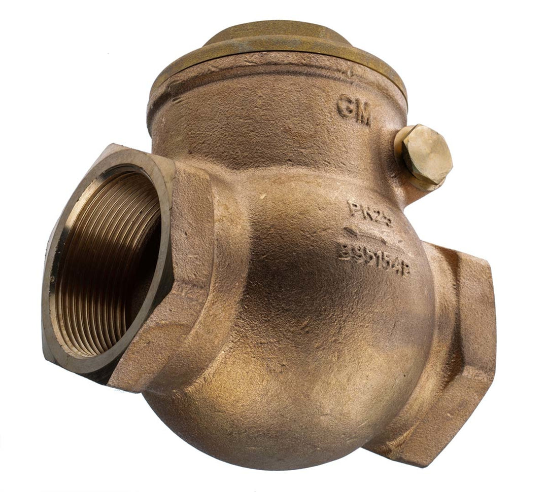 TieDex UK Bronze Threaded Threaded R Single Check Valve 2 in, 20 bar