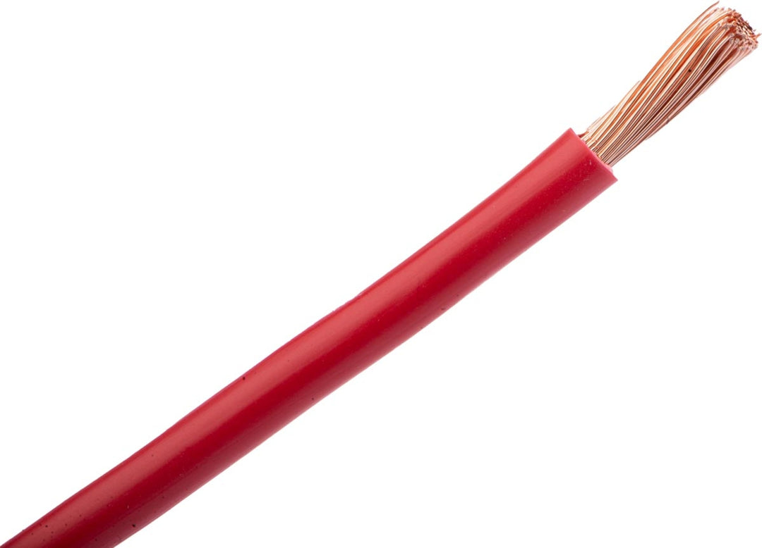 TieDex UK Red 16 mm² Hook Up Wire, 5 AWG, 126/0.4 mm, 0.4 mm core strands, 25 m, Polyvinyl Chloride, Polyvinyl Chloride