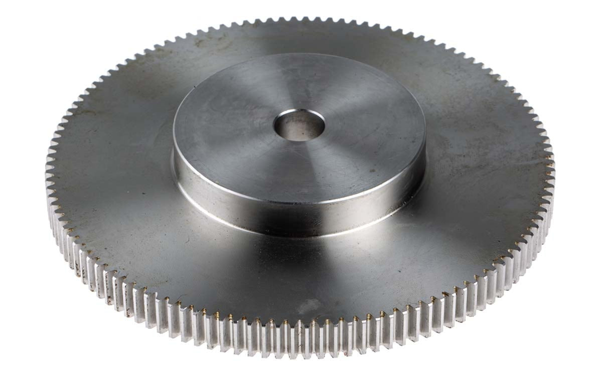 TieDex UK Stainless Steel 120 Teeth Spur Gear, 1 Module, 12mm Bore, 120 mm Pitch Diam, 60 mm Hub Diam
