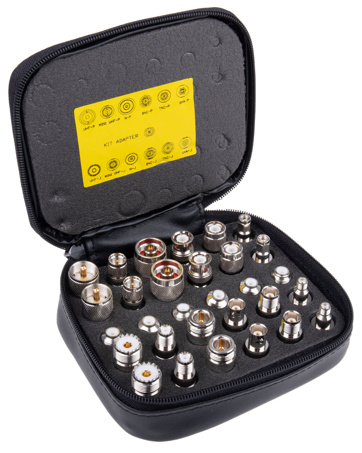 TieDex UK RF Connector Kit Adapter Mini UHF, UHF, TNC and SMA Series, N, 30 RF Coaxial Adapters for Interconnecting BNC,