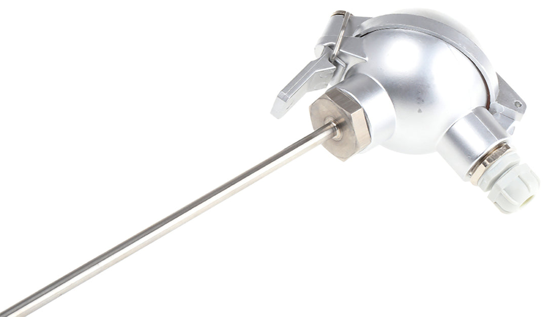 TieDex UK PT100 RTD Sensor 8 mm Dia, 350 mm Long, 3 Wire, Class B 250 °C max
