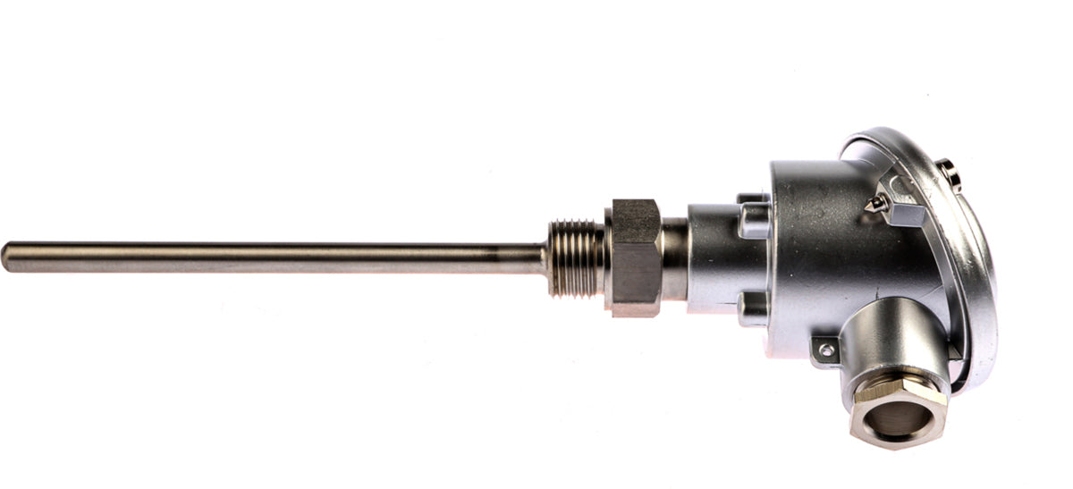 TieDex UK PT100 RTD Sensor 5 mm Dia, 150 mm Long, 3 Wire, Class B 250 °C max