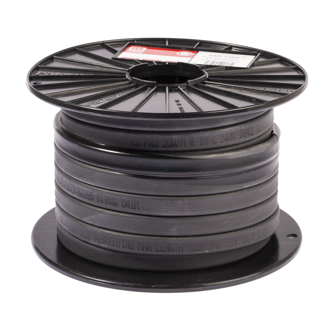 TieDex UK Self-Regulating Trace Heating Kit, 240V ac, 20 W, 80 °C, 20 m