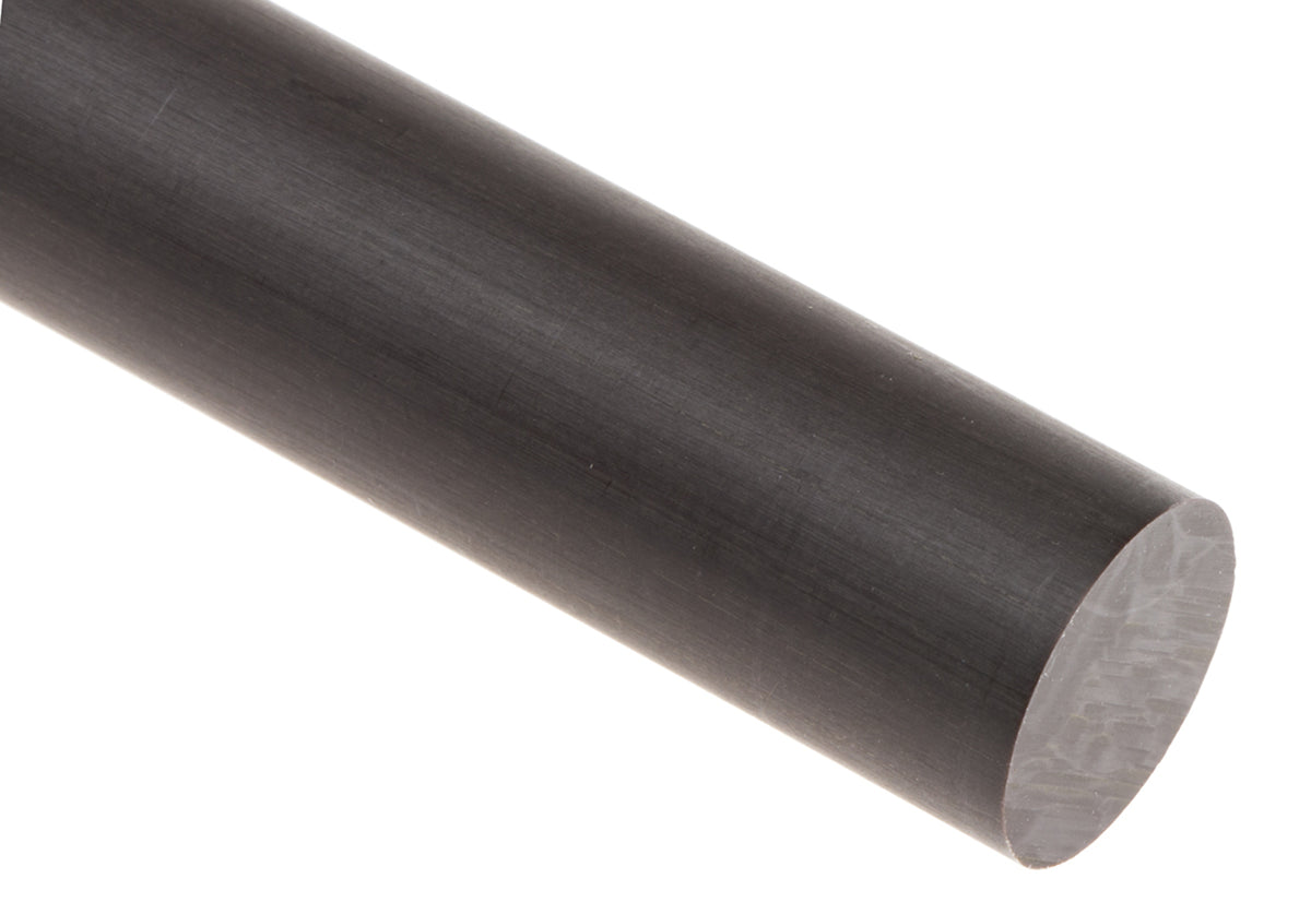 TieDex UK Brown Polyimide PI Rod, 250 mm x 13 mm Diameter