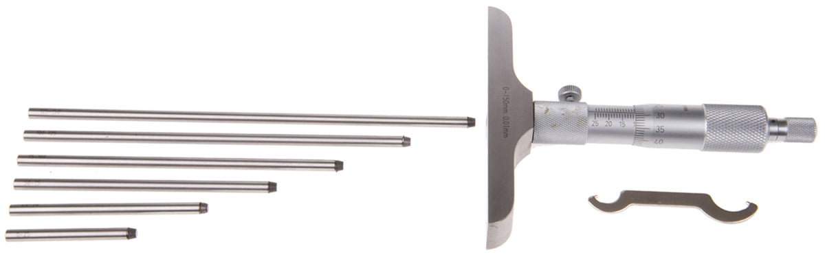TieDex UK 150 mm Metric Depth Gauge Micrometre, UKAS
