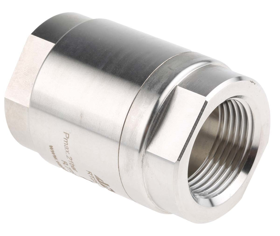 TieDex UK Stainless Steel Threaded Threaded R Single Non Return Valve 1 in, 25 bar