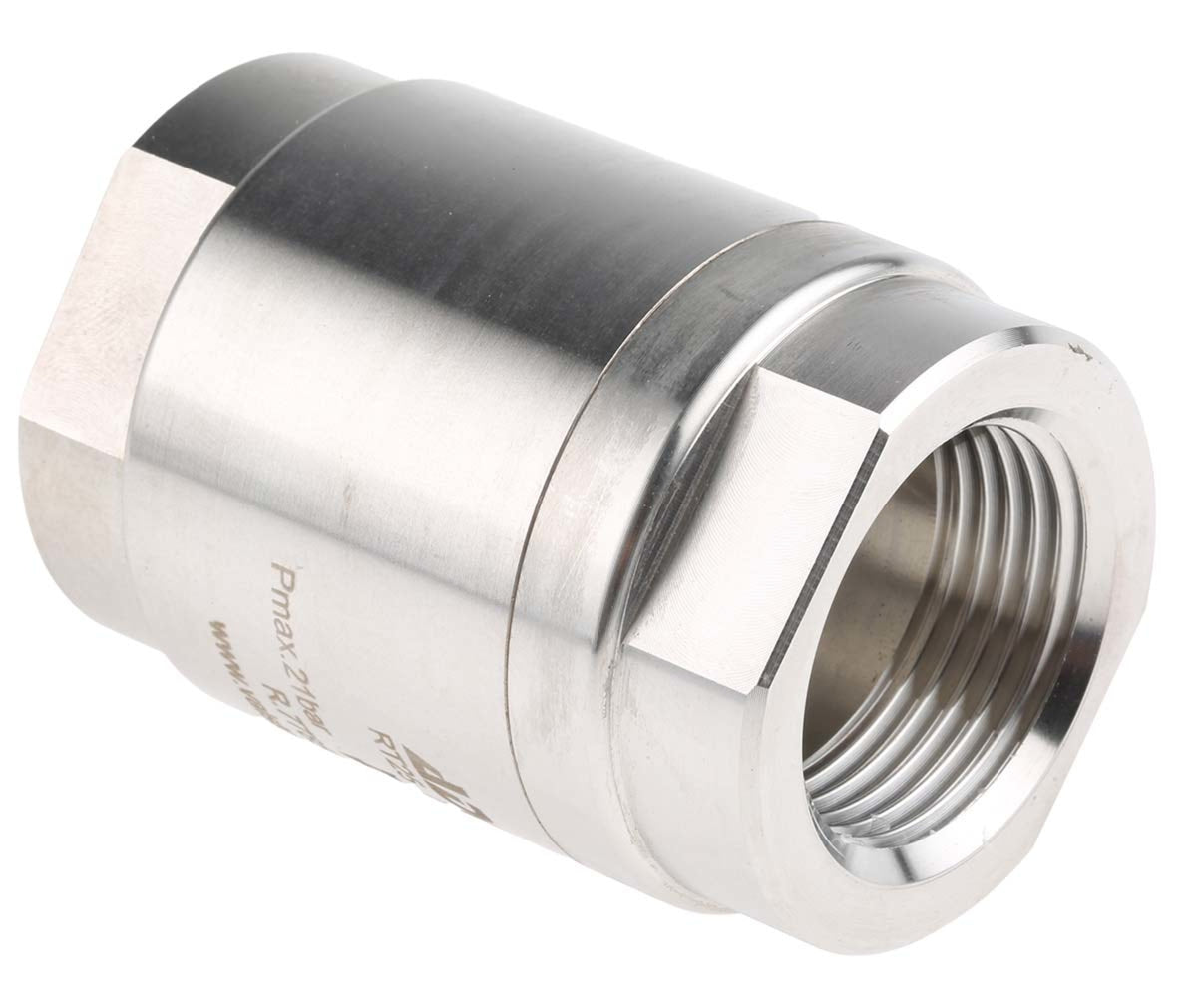 TieDex UK Stainless Steel Threaded Threaded R Single Non Return Valve 1 in, 25 bar