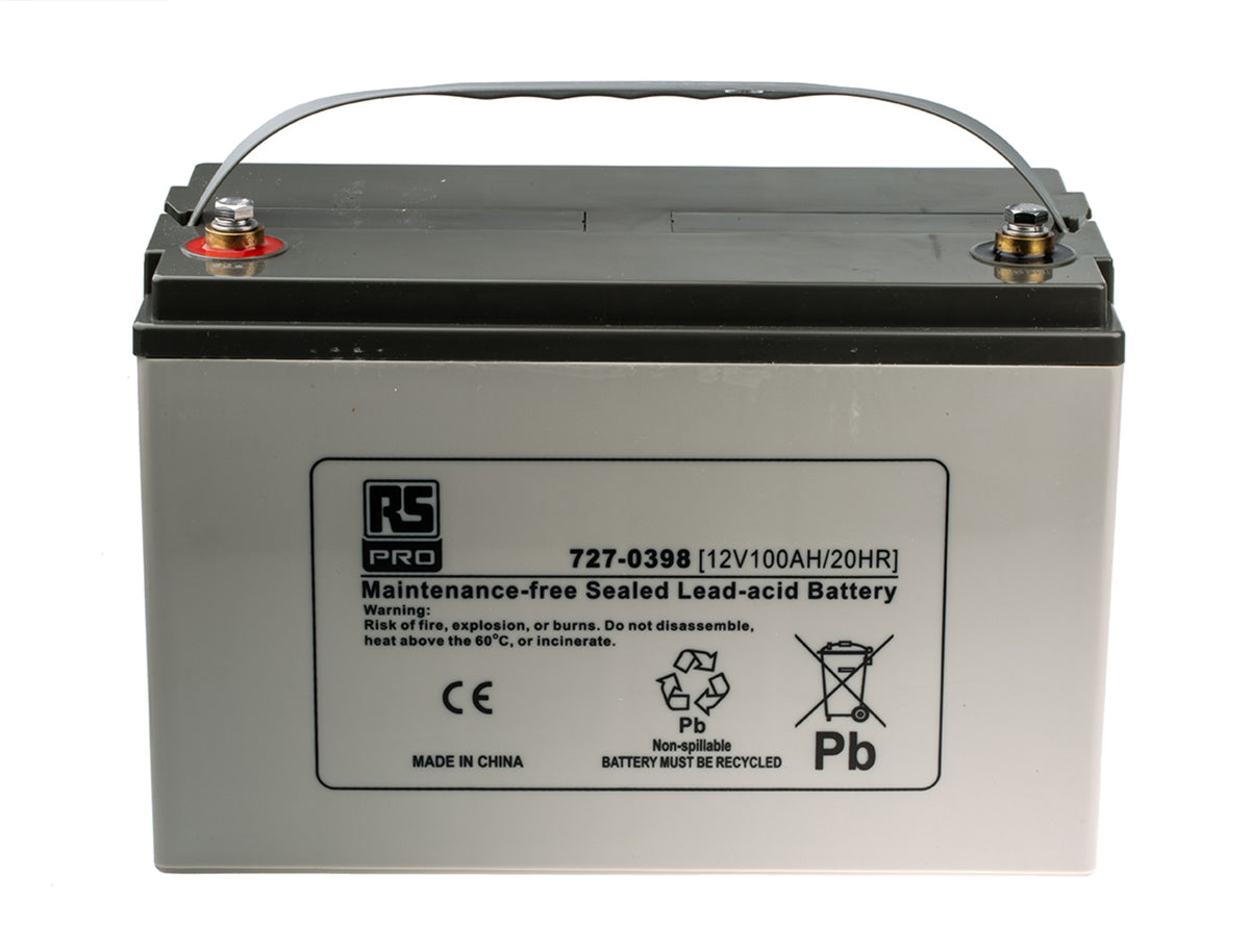 TieDex UK 12 V, T11 Sealed Lead Acid Battery, 100 Ah, 212mm x 330 mm