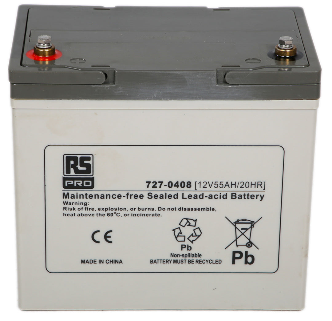 TieDex UK 12 V, T6 Sealed Lead Acid Battery, 55 Ah, 205mm x 229 mm