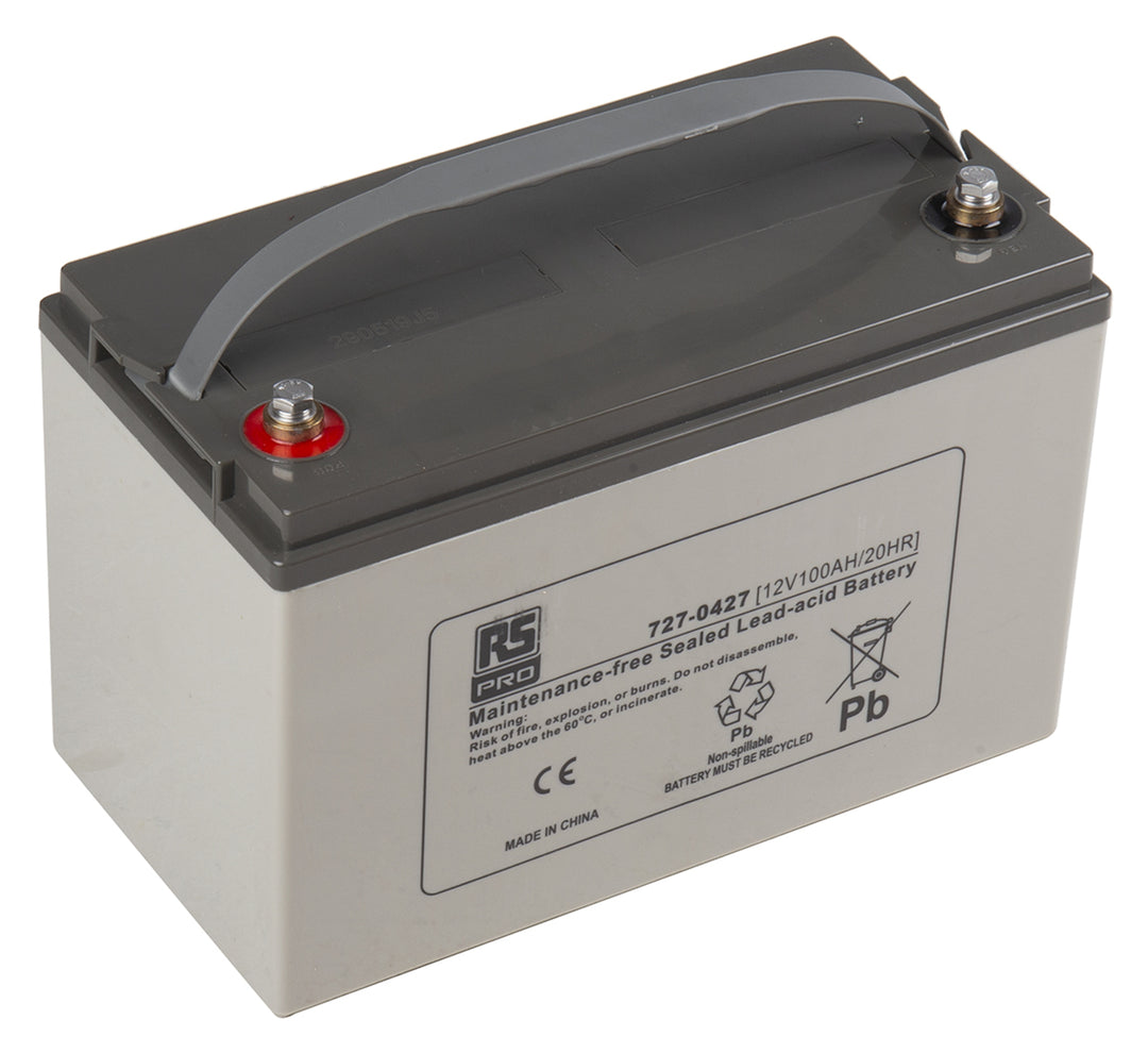 TieDex UK 12 V, T11 Sealed Lead Acid Battery, 100 Ah, 212mm x 330 mm