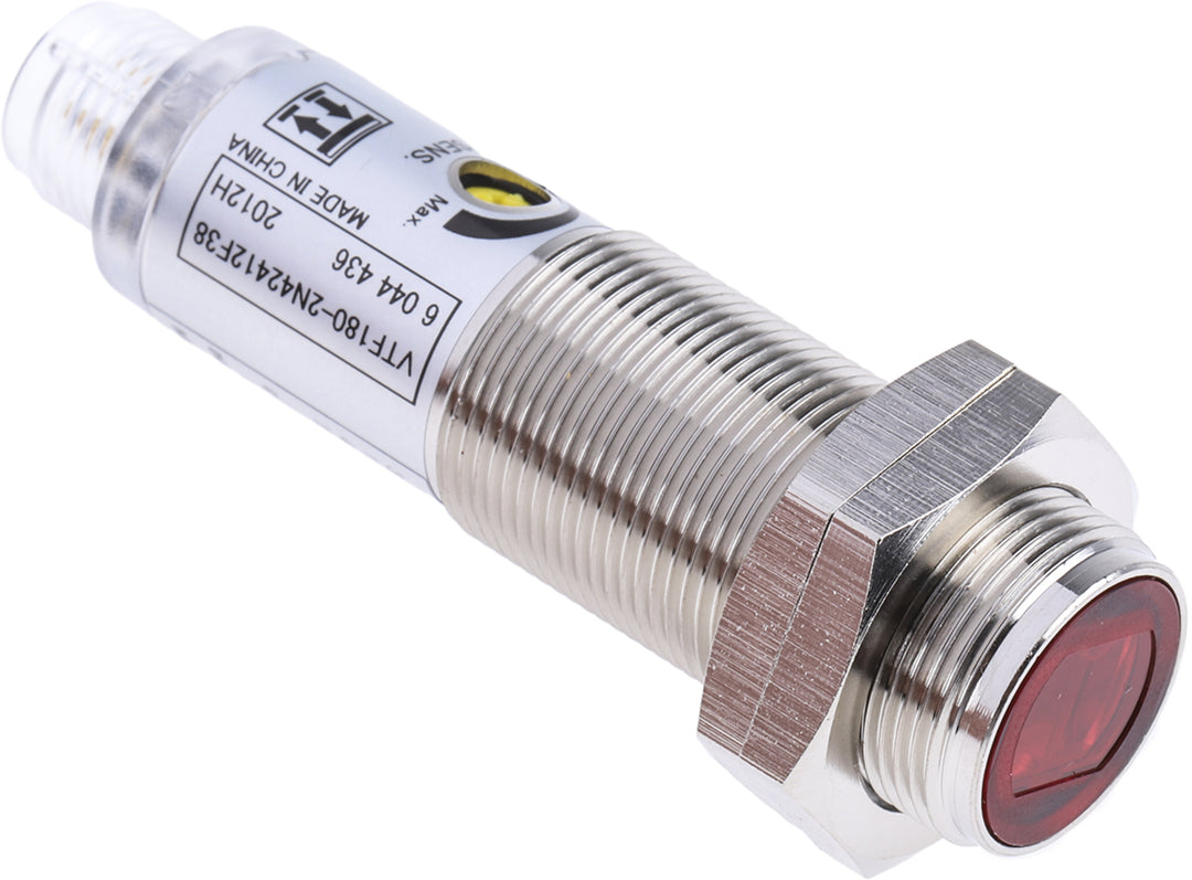 TieDex UK Background Blanking Photoelectric Sensor, Barrel Sensor, 1 mm → 140 mm, NPN, IP67