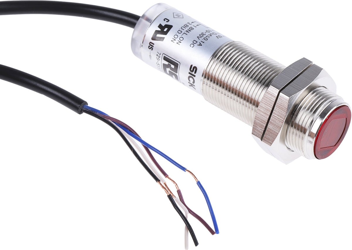 TieDex UK Retroreflective Photoelectric Sensor, Barrel Sensor, 50 mm → 7 m, PNP, IP67