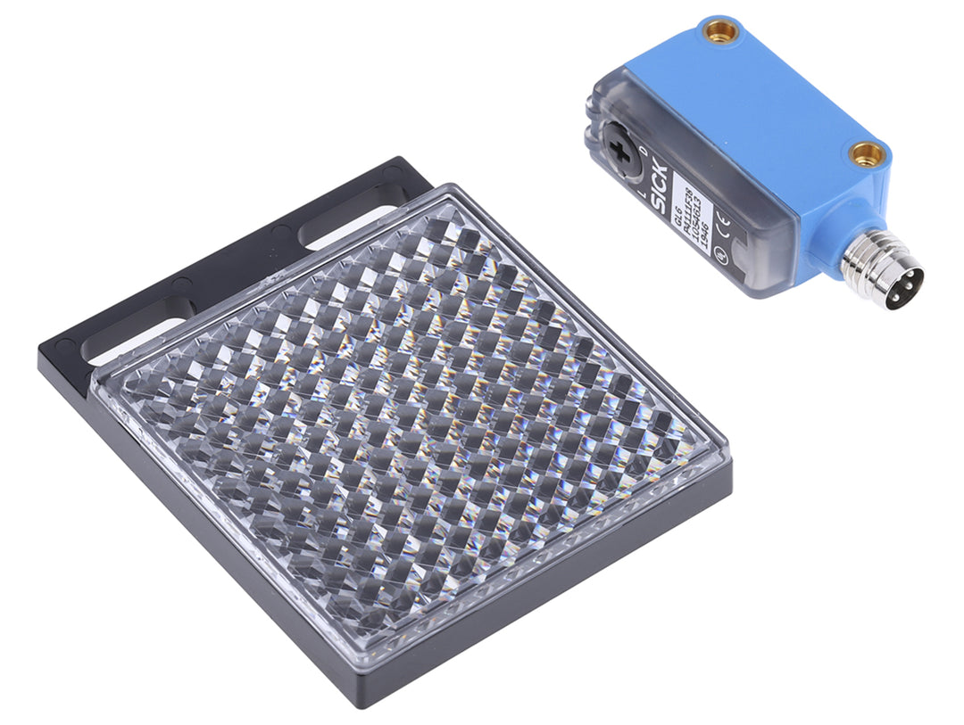 TieDex UK Retroreflective Photoelectric Sensor, Block Sensor, 5 m, PNP, IP67