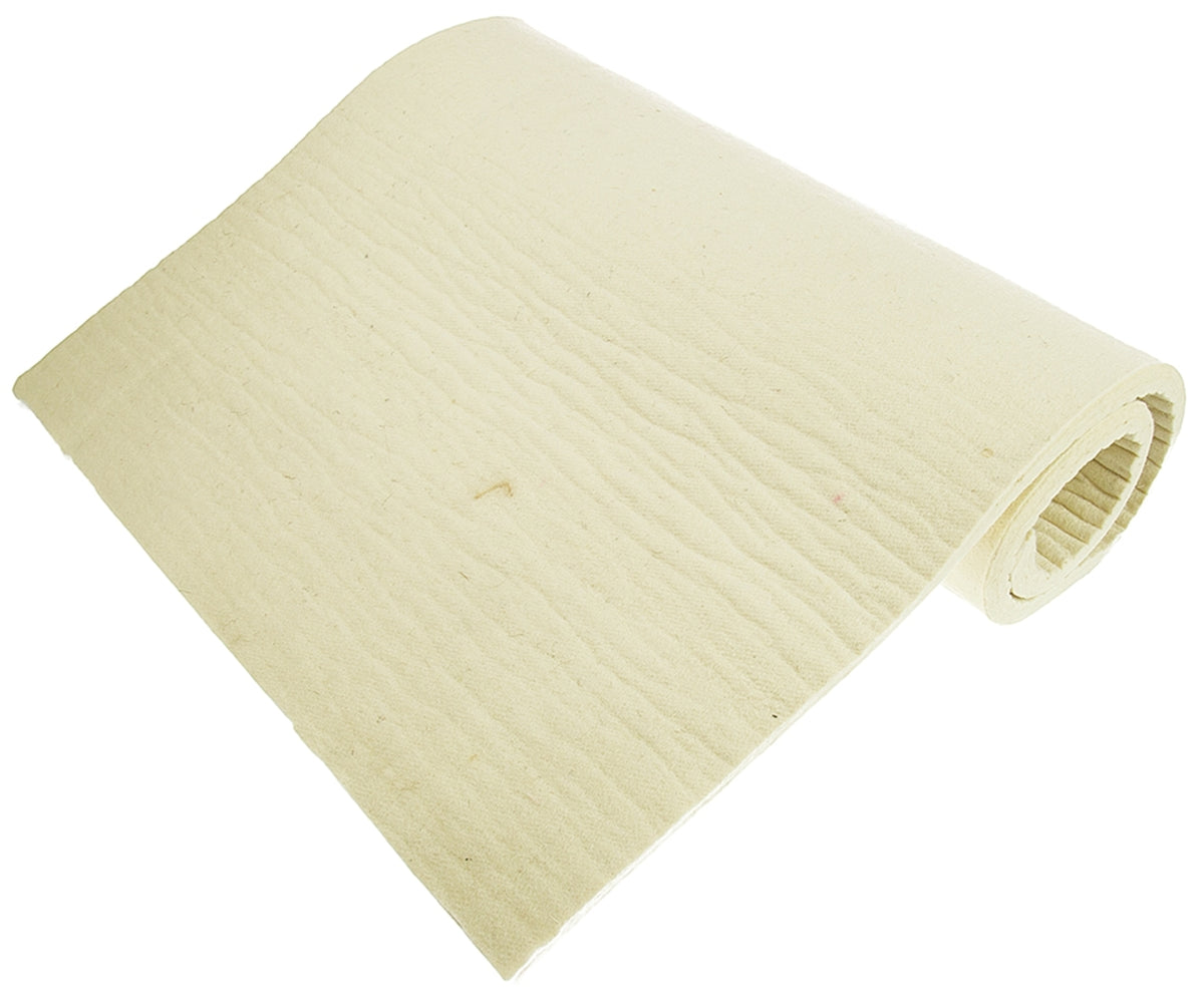 TieDex UK Viscose, Wool Felt Sheet, 1 m x 500mm x 12.5 mm