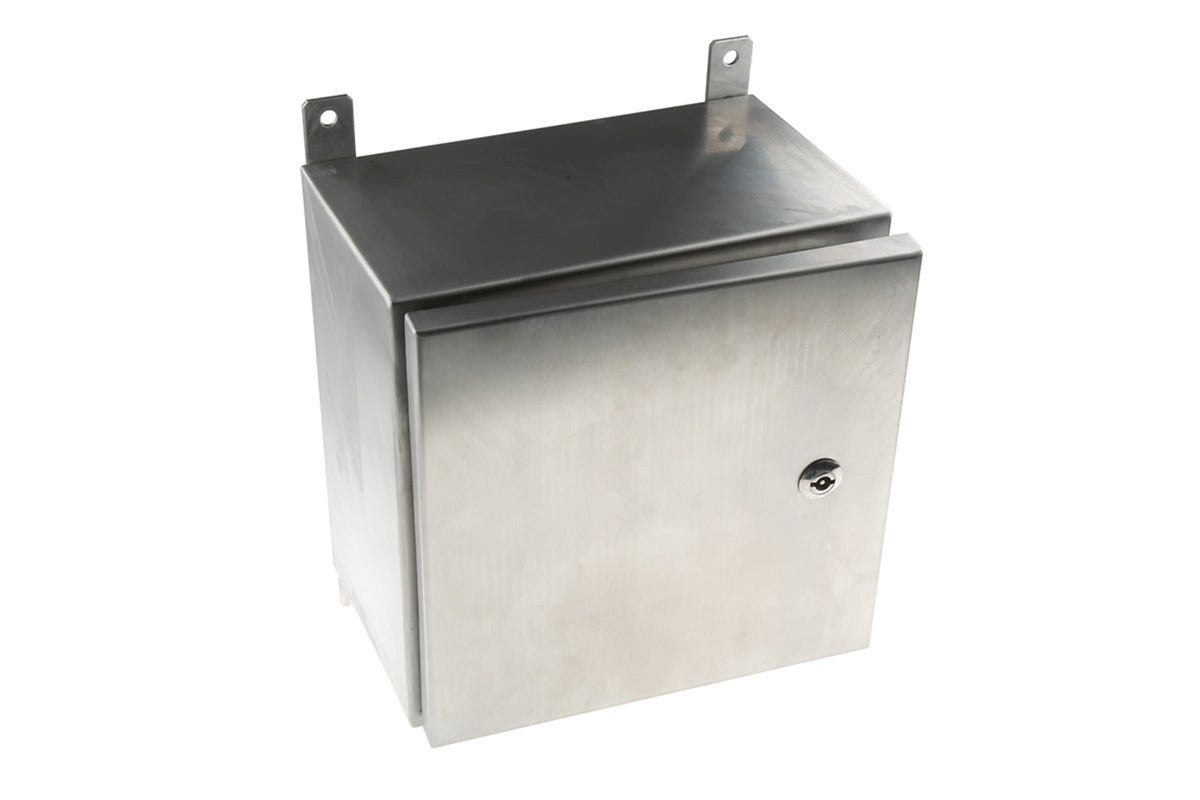 TieDex UK 316 Stainless Steel Wall Box, IP69K, 300 mm x 300 mm x 200 mm