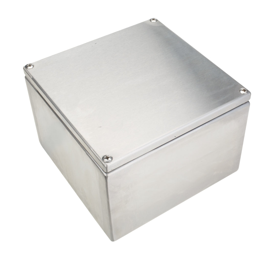 TieDex UK Unpainted Stainless Steel Terminal Box, IP66, 175 mm, 175mm 120 mm
