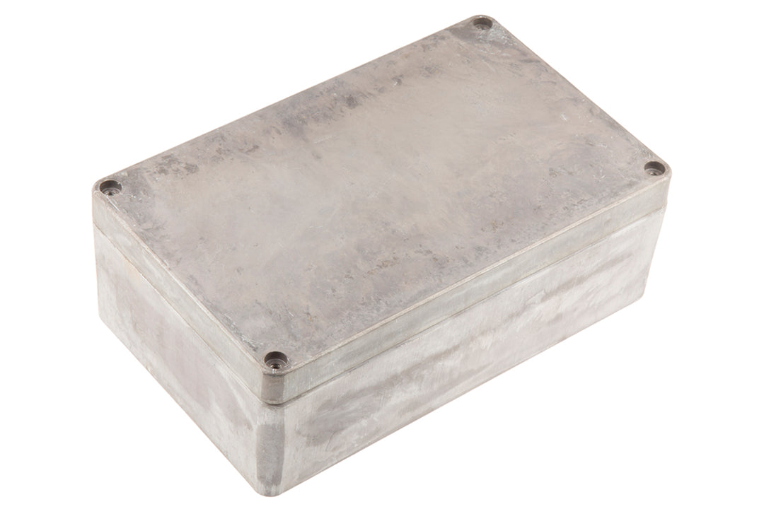 TieDex UK Silver Silver Lid Die Cast Aluminium Enclosure, IP66, 90 mm x 260 mm x 160 mm