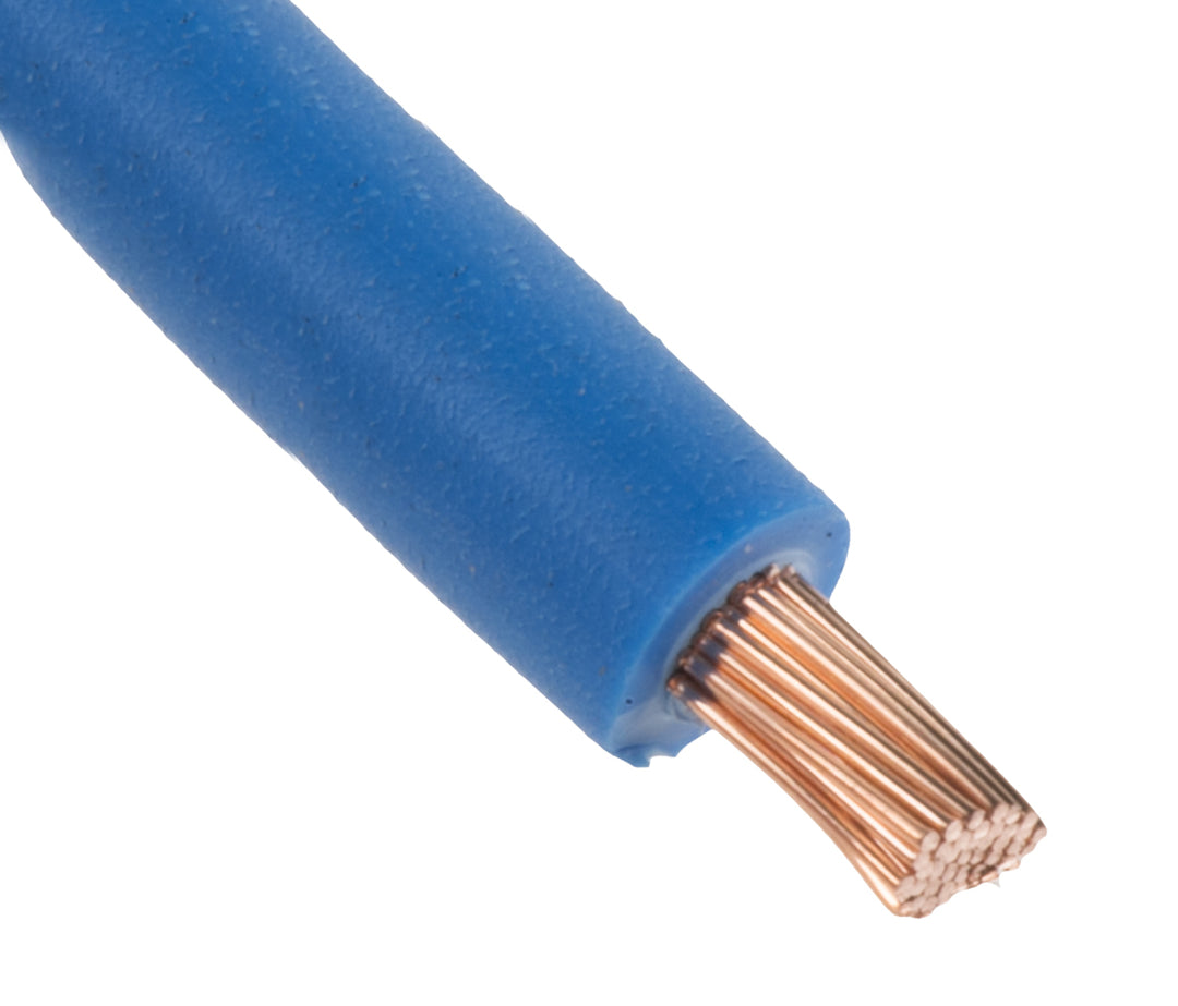 TieDex UK Blue 2.5 mm² Hook Up Wire, 13 AWG, 50 x 0.25 mm, 250 μm core strands, 100 m, Zero Halogen