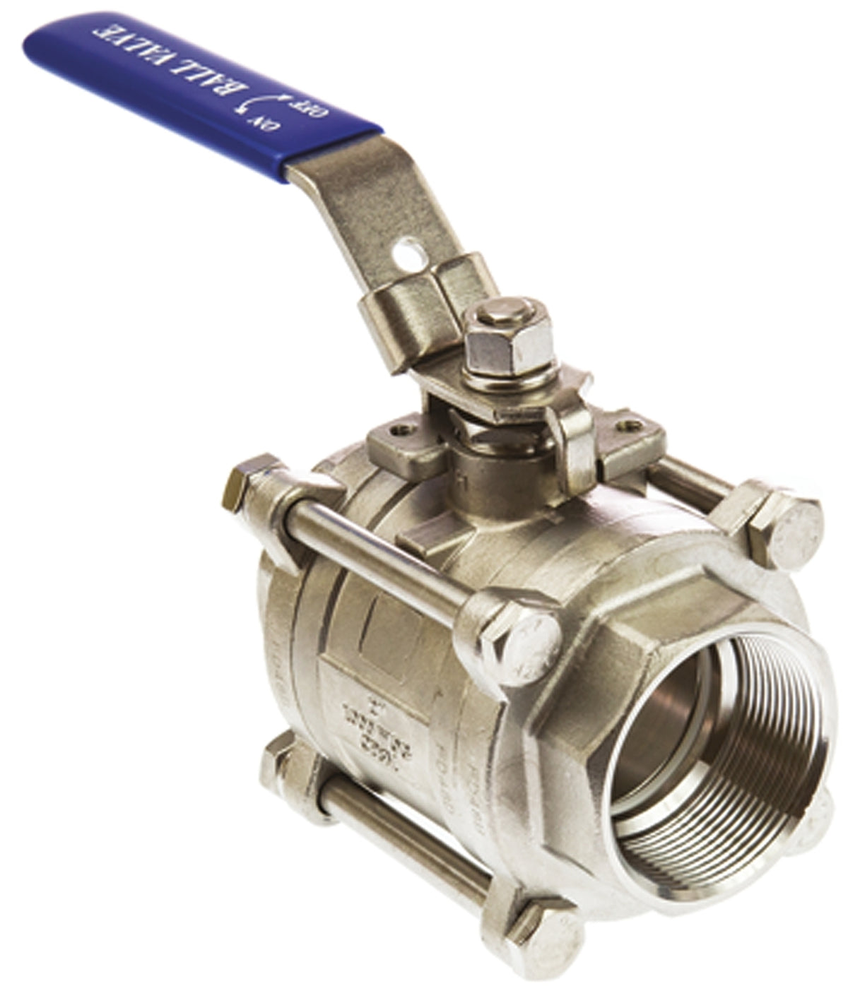 TieDex UK ASTM A351-CF8M Stainless Steel Threaded Threaded Full Port, BSPP 69 bar, Ball Valve