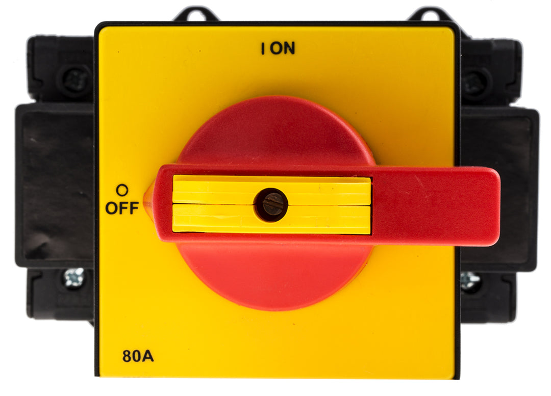 TieDex UK 6-Pole DIN Rail Isolator Switch -, IP65, 80A, 90 kW